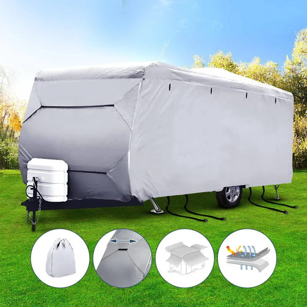 20-22ft Caravan Cover Campervan 4 Layer UV Water Resistant