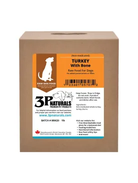 3P Naturals - Turkey with Bone HF/NM