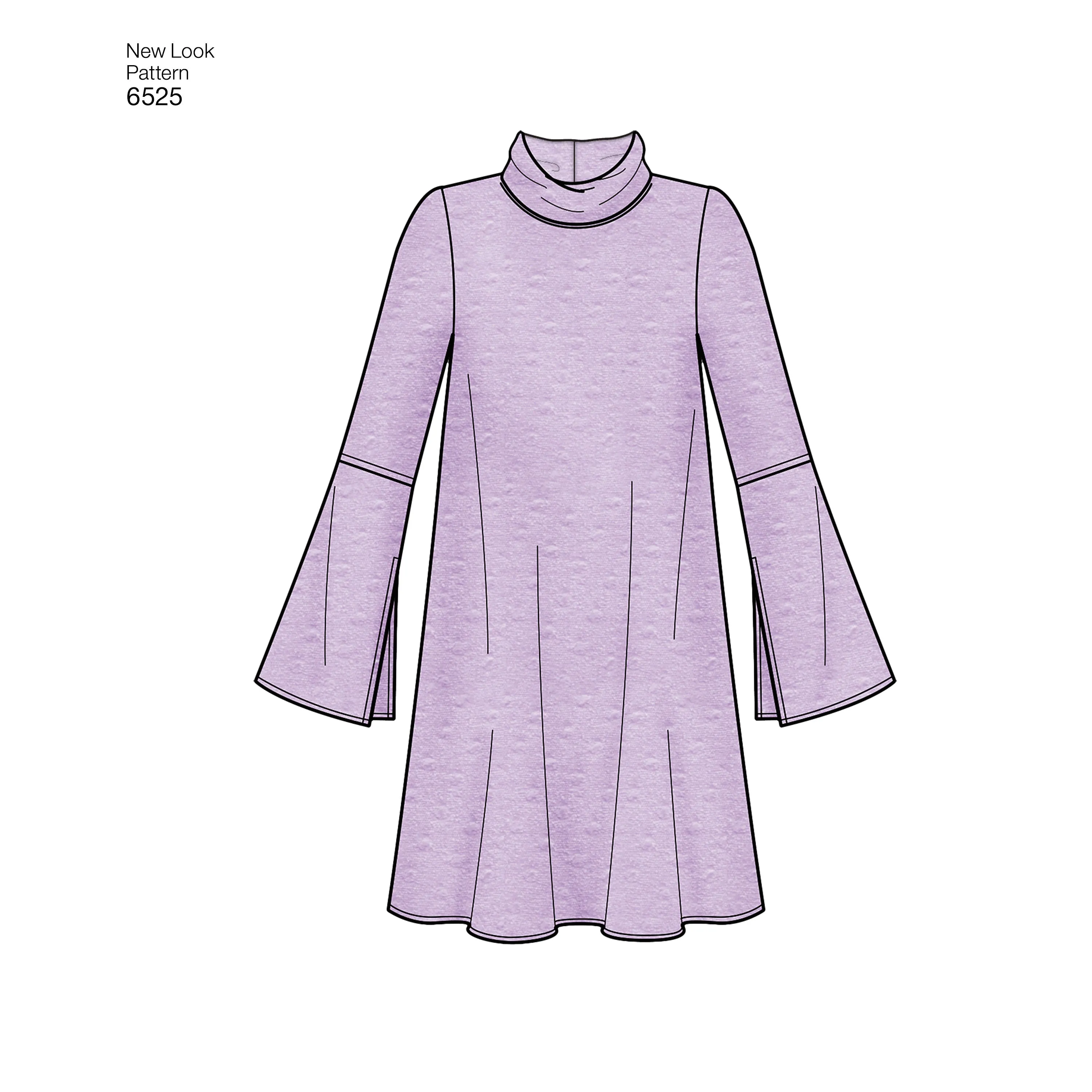 6525 New Look Pattern 6525 Women’s Knit Dress