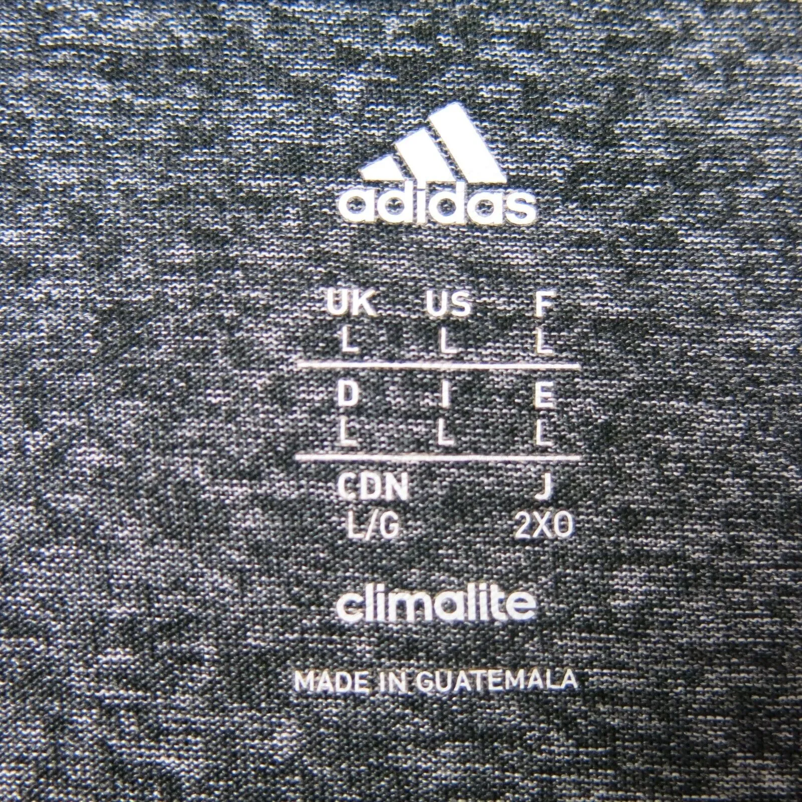 Adidas Climate Mens United VBA Sweatshirt crew Neck Heather Gray Size Large