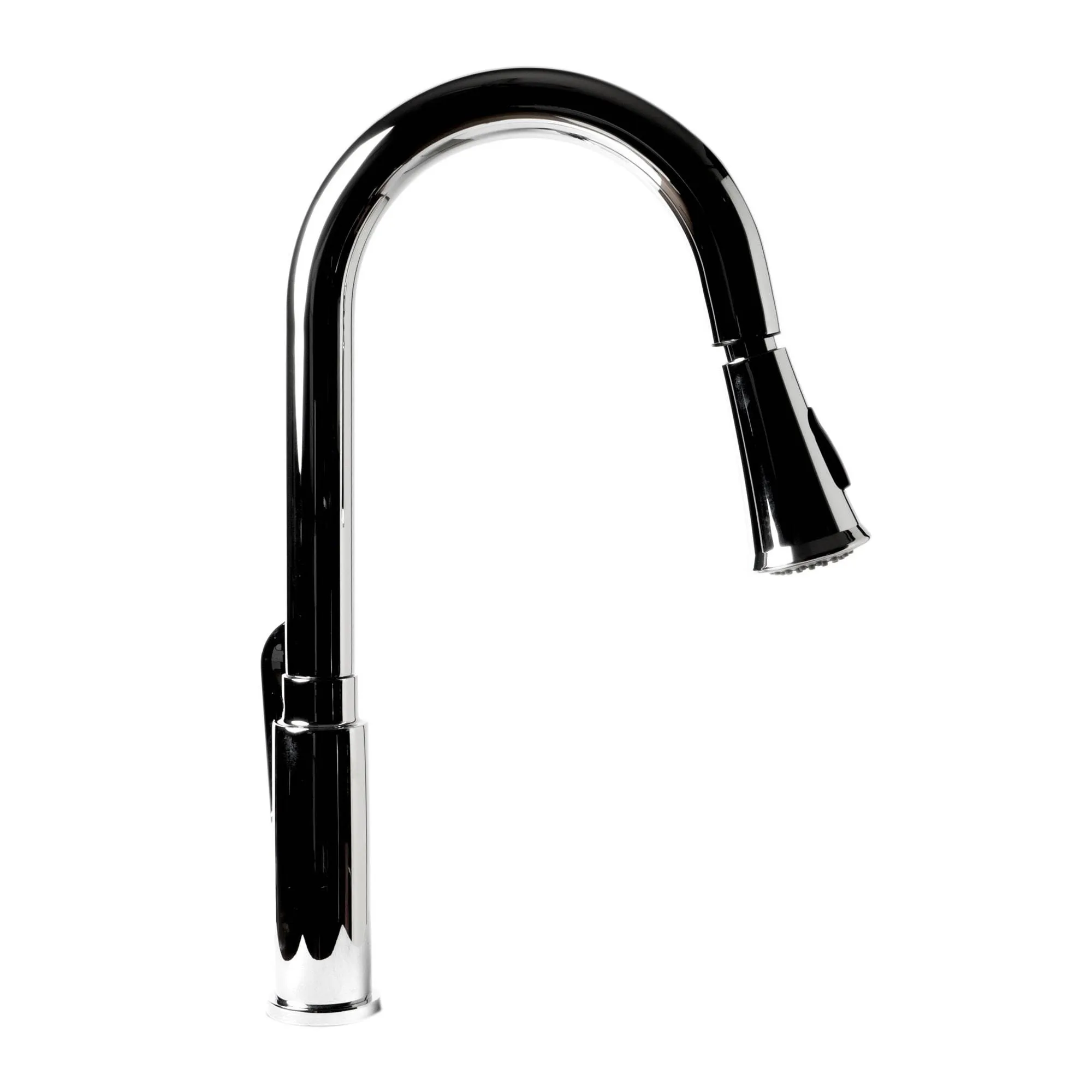 ALFI Brand ABKF3480-PC Polished Chrome Gooseneck Pull Down Kitchen Faucet