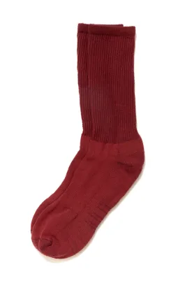 American Trench Solid cotton socks - oxblood