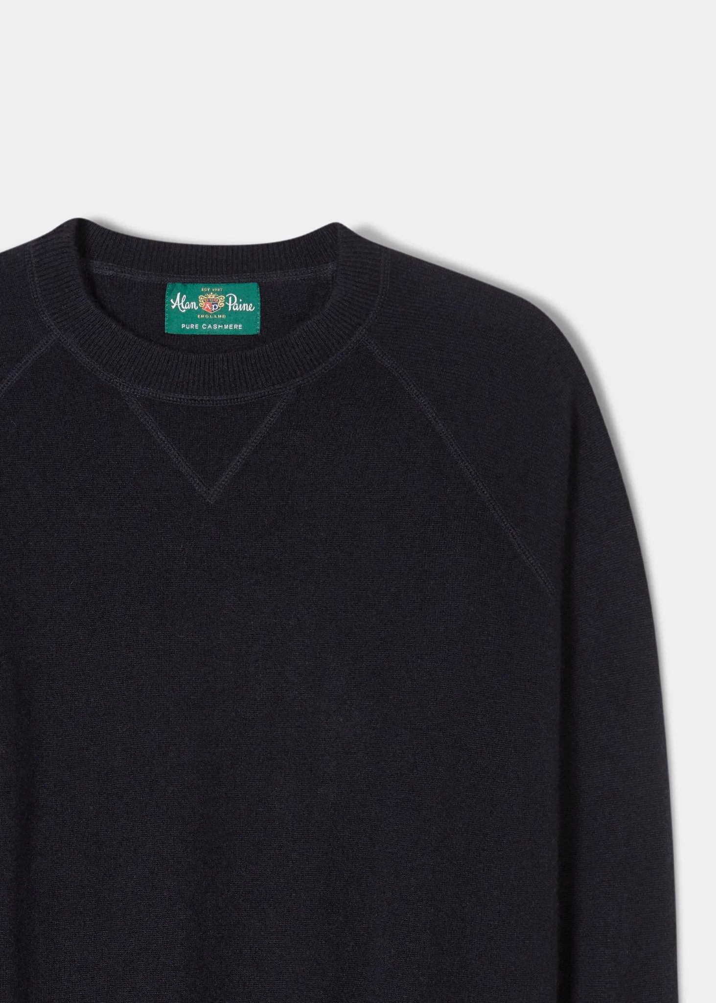 Assington Cashmere Dark Navy Sweatshirt - Regular Fit