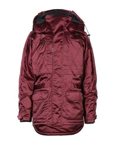 Balenciaga Man Synthetic Down Jacket Maroon 40 suit