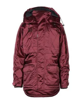 Balenciaga Man Synthetic Down Jacket Maroon 40 suit