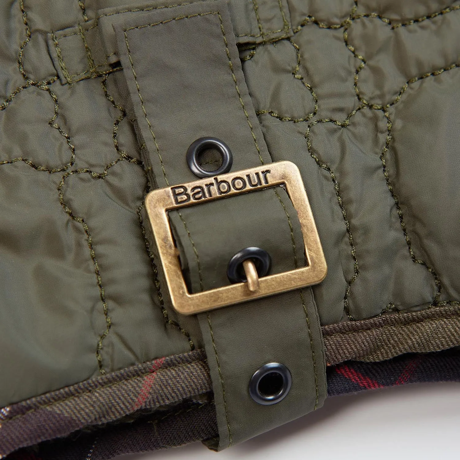 Barbour Quilted Dog Bone Dog Coat in Dark Olive