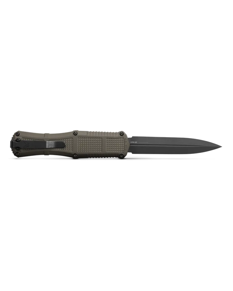 BENCHMADE CLAYMORE OTF | BLACK GRIVORY®| RANGER GREEN GRIVORY®