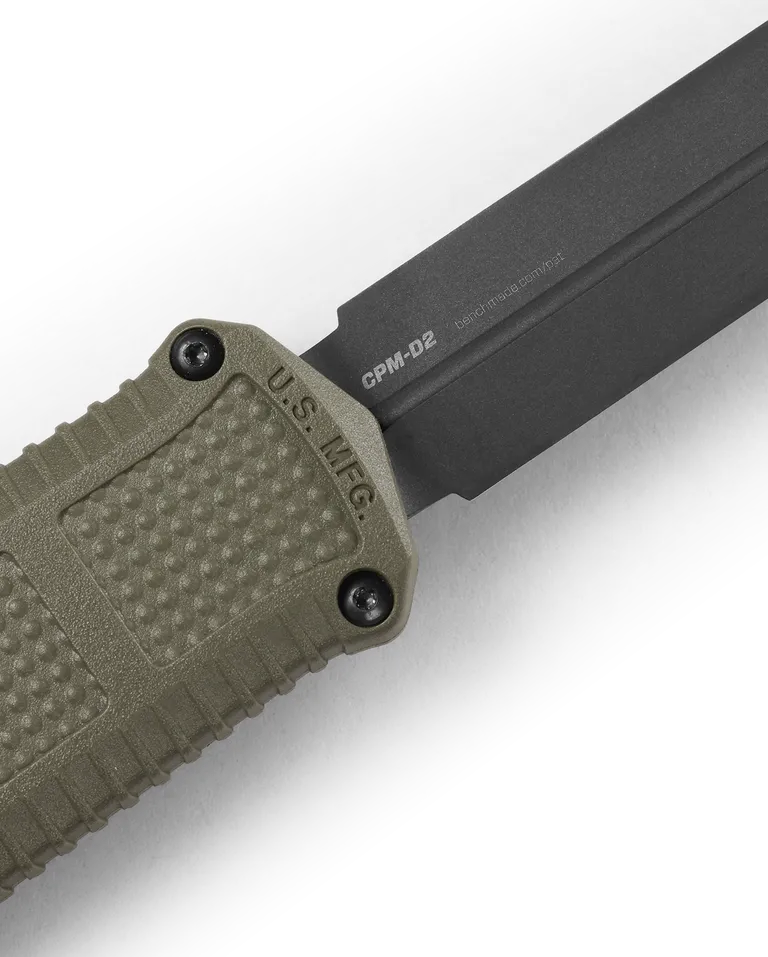 BENCHMADE CLAYMORE OTF | BLACK GRIVORY®| RANGER GREEN GRIVORY®