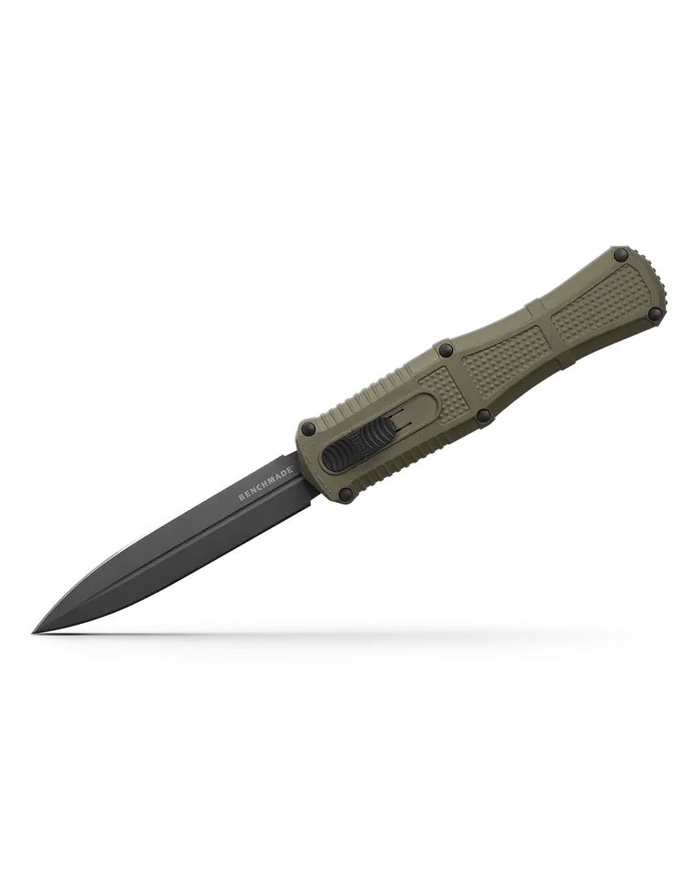 BENCHMADE CLAYMORE OTF | BLACK GRIVORY®| RANGER GREEN GRIVORY®