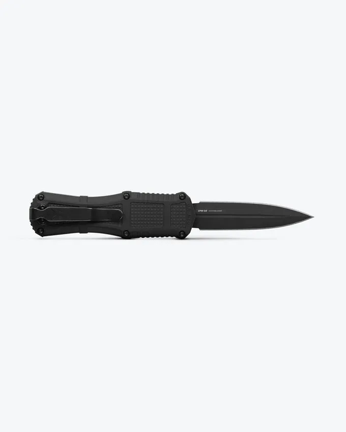 Benchmade Mini Claymore OTF 3.02" CPM-D2 Dagger Black Grivory Handles 3375GY