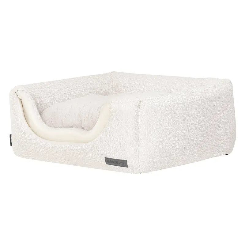 Boucle Cream Pet Cube