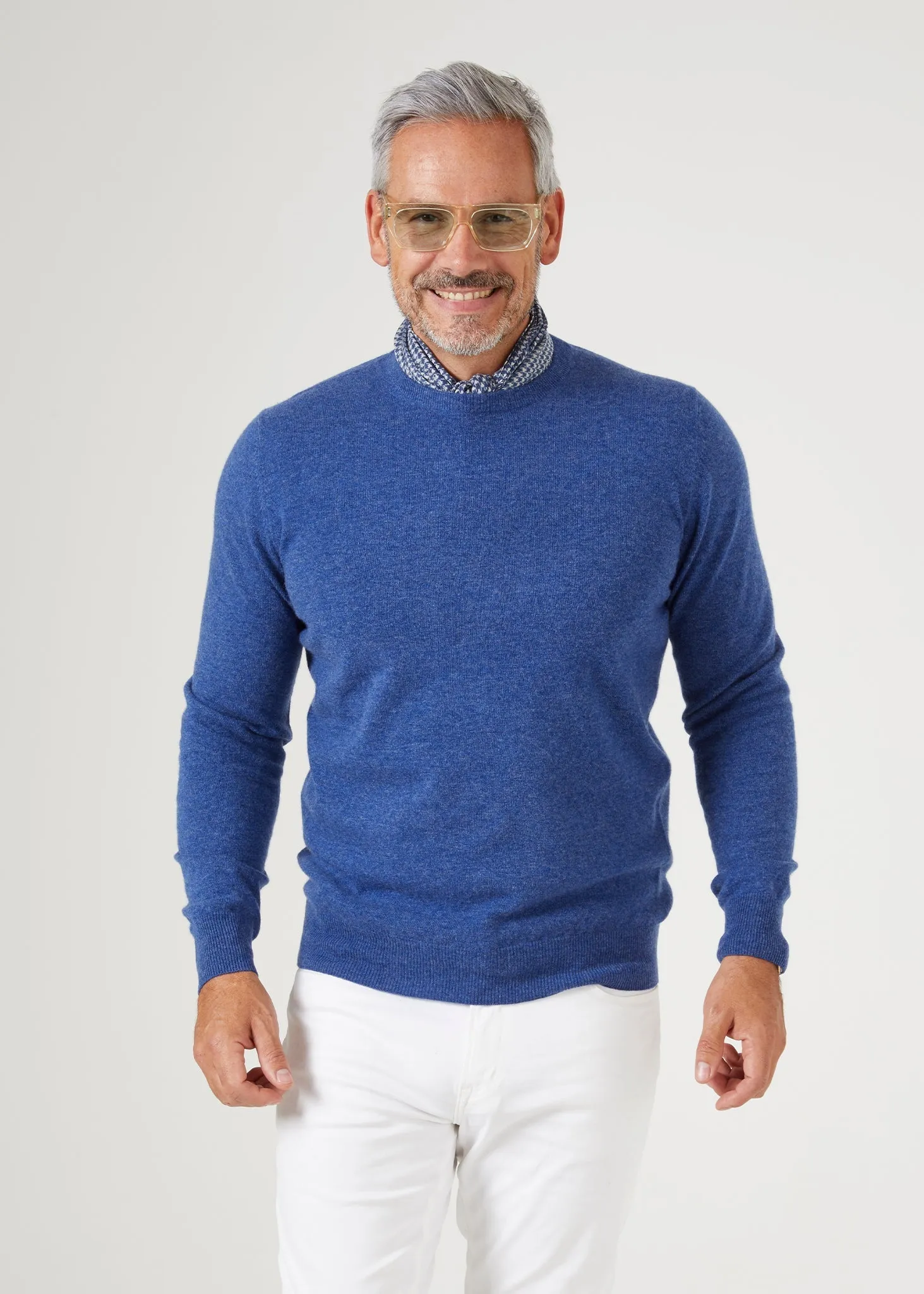 Brisbane Geelong Wool Jumper in Indigo - Regular Fit