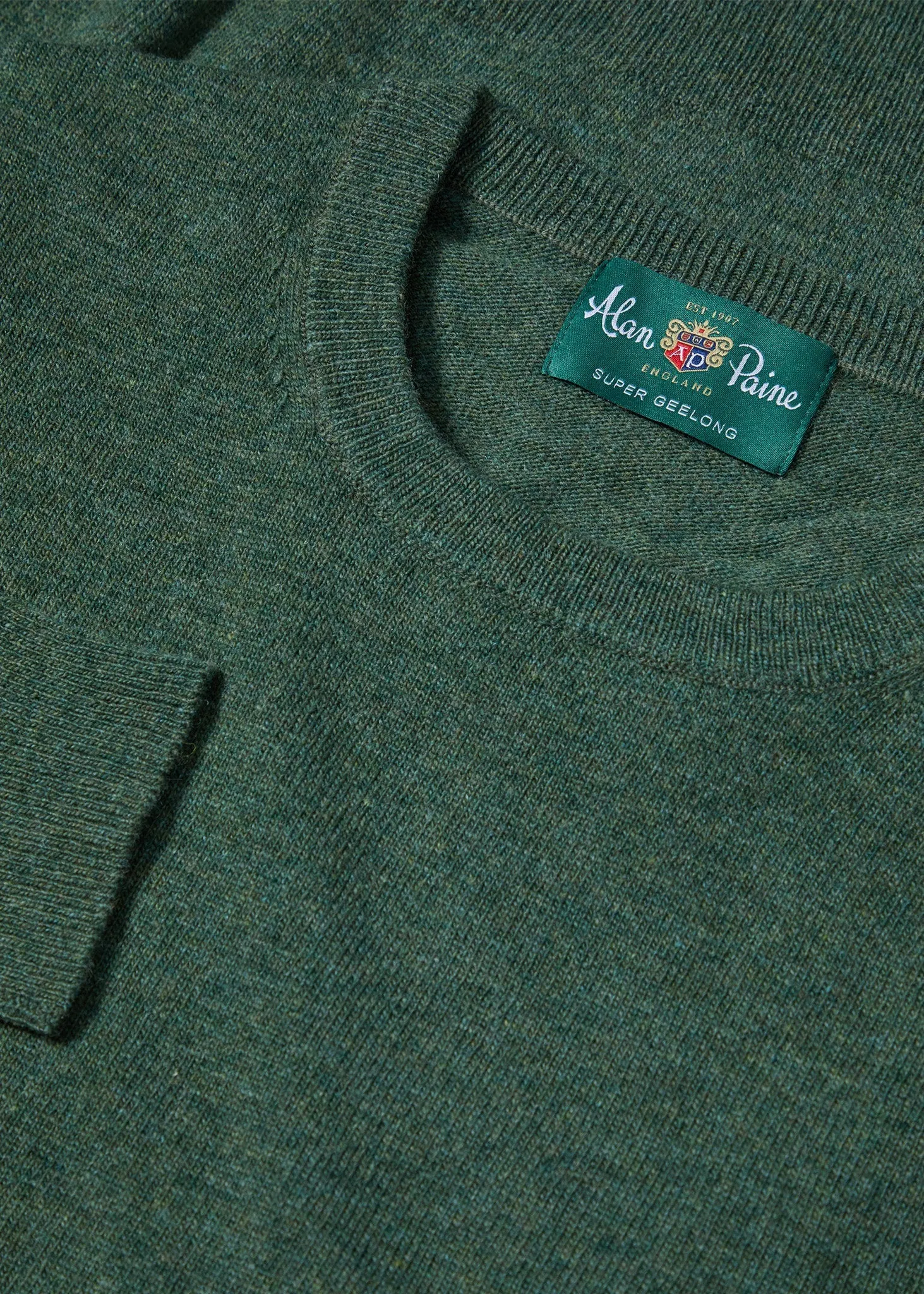 Brisbane Geelong Wool Jumper in Rosemary - Regular Fit