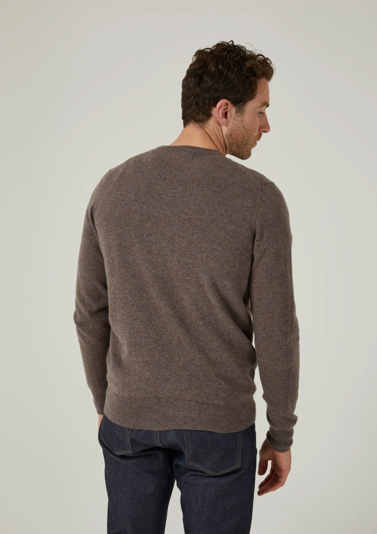 Brisbane Geelong Wool Jumper in Teak - Regular Fit