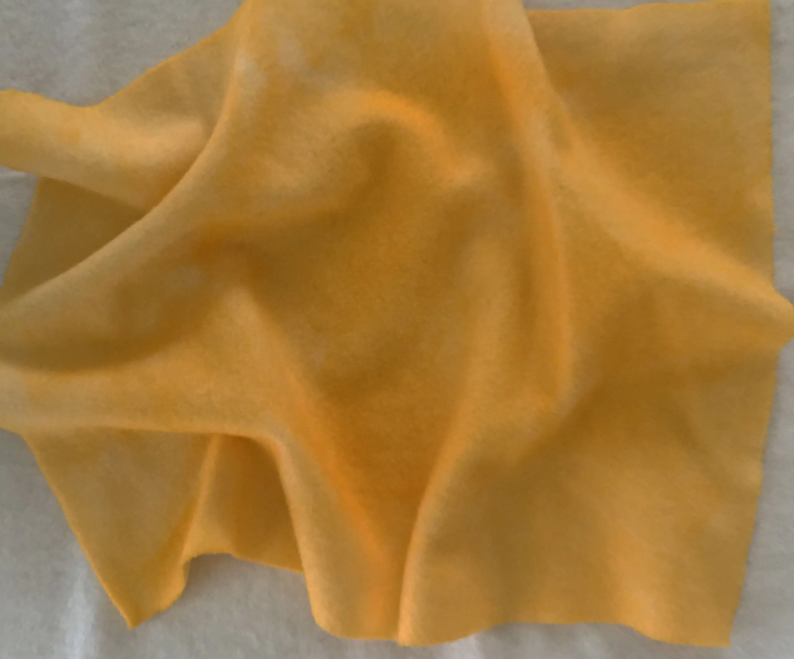 BUTTERCUP YELLOW Hand Dyed Fat EIGHTH Wool Fabric for Wool Applique and Rug Hooking