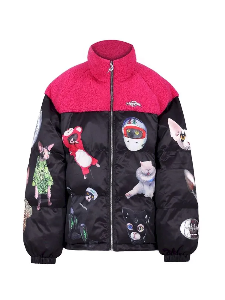 Cat Star People World Impact Color Loose Jacket【s0000005697】