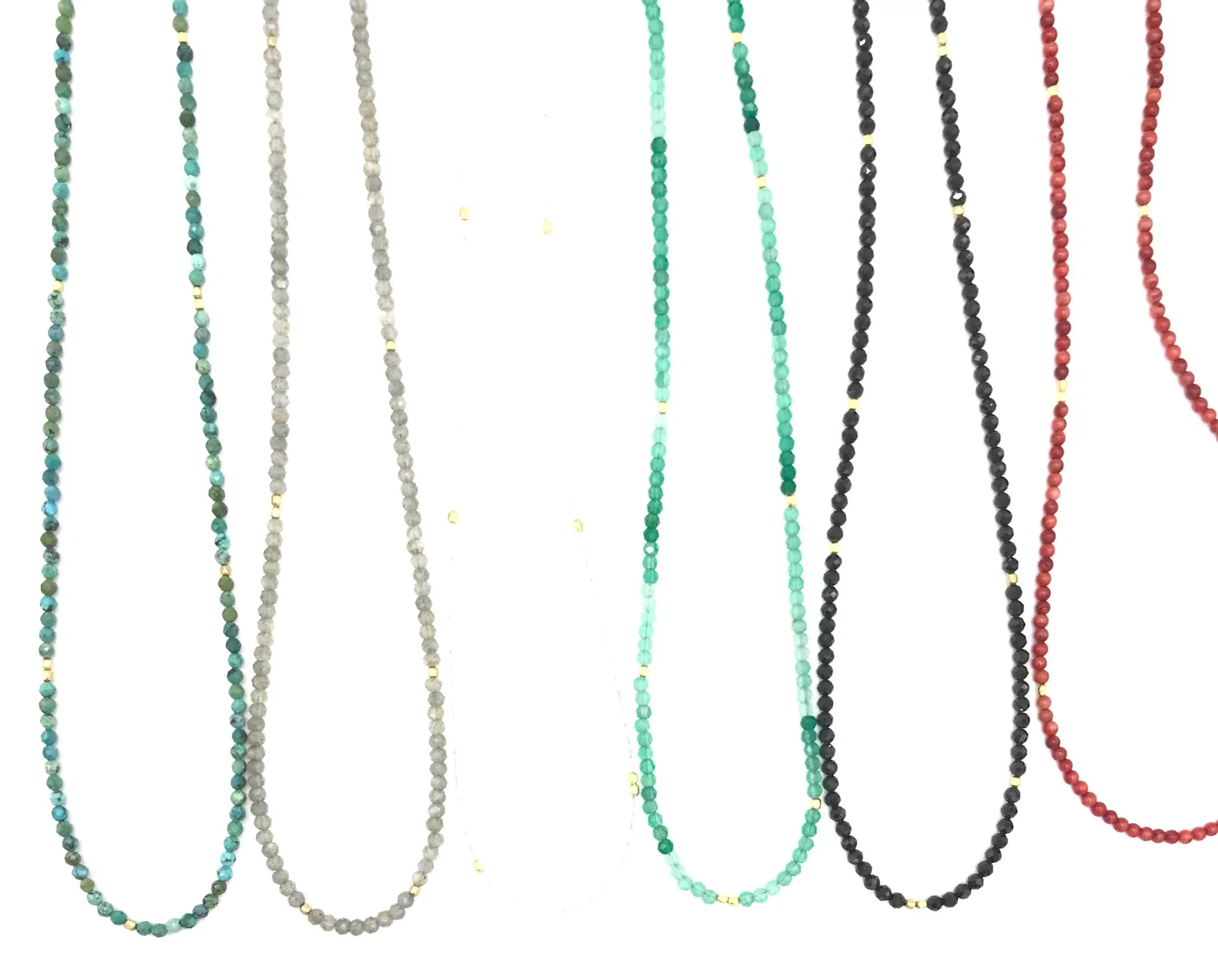 Chaice Faceted Bead layering necklace