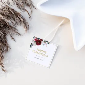 Christmas Gift Tags Template, Printable To From Tags, Round Square or Rectangle, Editable INSTANT DOWNLOAD - CG100