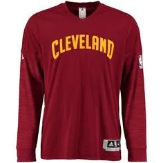 Cleveland Cavaliers Adidas 2015 NBA Men's On-Court Authentic L/S Shooting Shirt