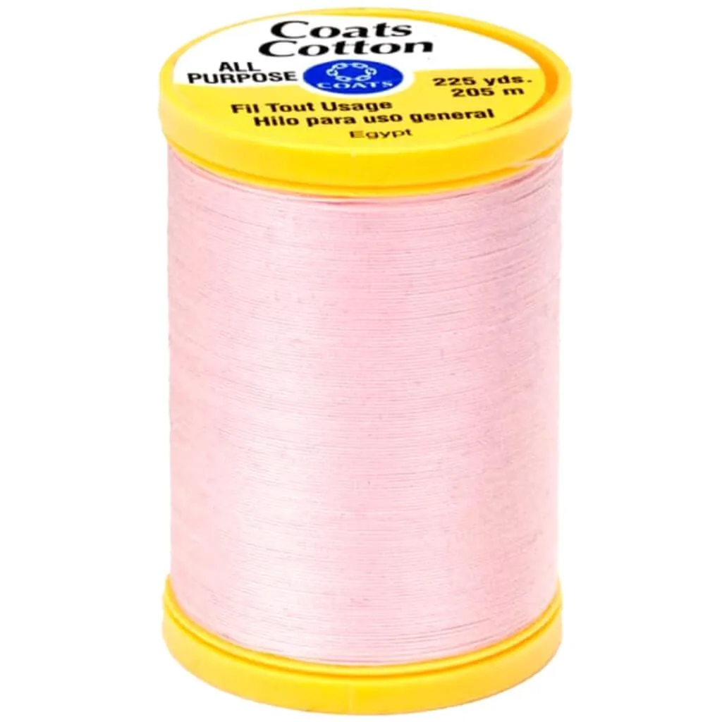 Coats General Purpose Cotton Thread 225yd Light Pink