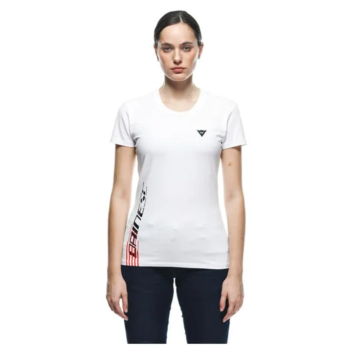 Dainese Logo Lady T-Shirt White Black