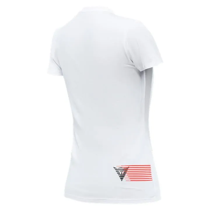 Dainese Logo Lady T-Shirt White Black