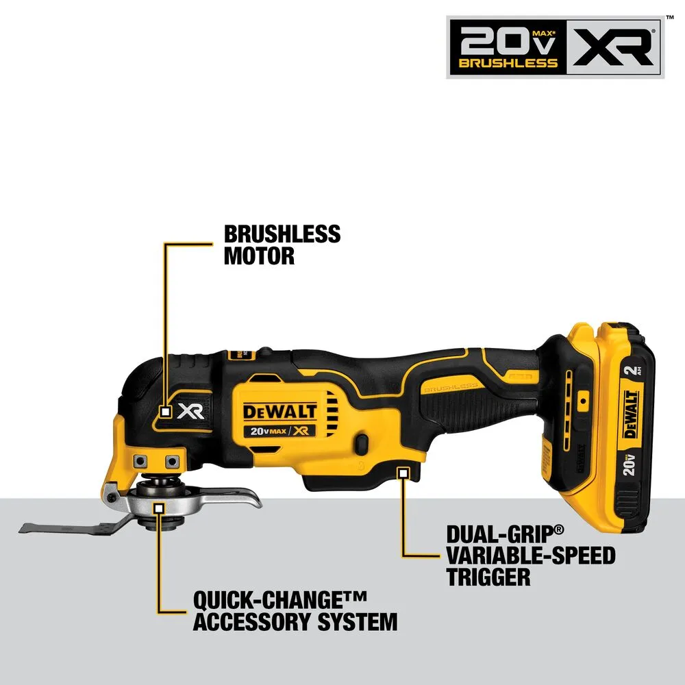 DeWalt DCK684D2 20-Volt MAX Cordless 6-Tool Combo Kit with (2) 20-Volt 2.0Ah Batteries & Charger