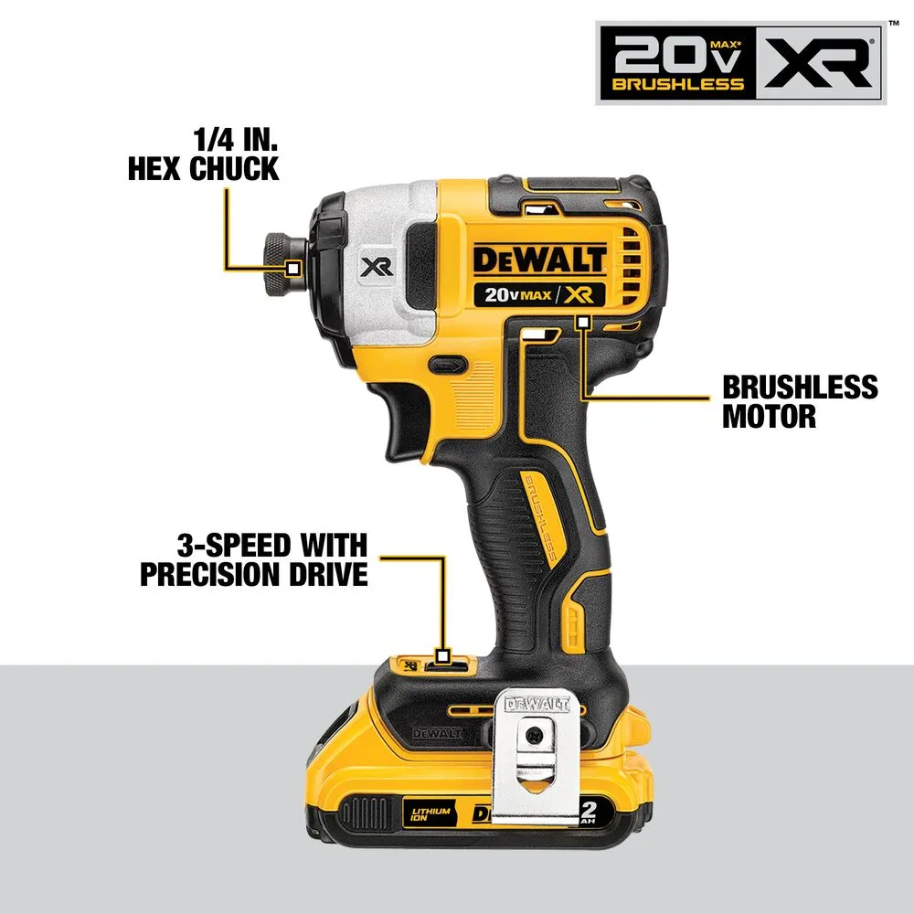 DeWalt DCK684D2 20-Volt MAX Cordless 6-Tool Combo Kit with (2) 20-Volt 2.0Ah Batteries & Charger