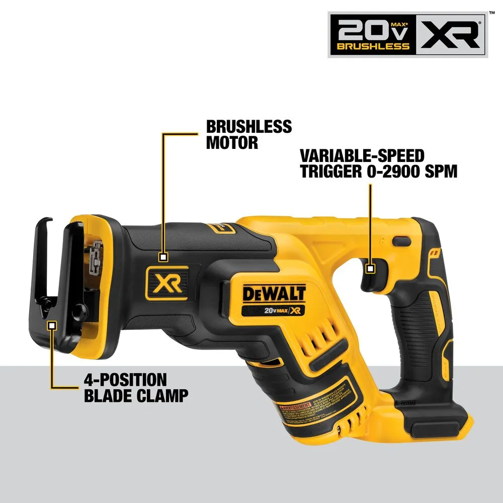 DeWalt DCK684D2 20-Volt MAX Cordless 6-Tool Combo Kit with (2) 20-Volt 2.0Ah Batteries & Charger