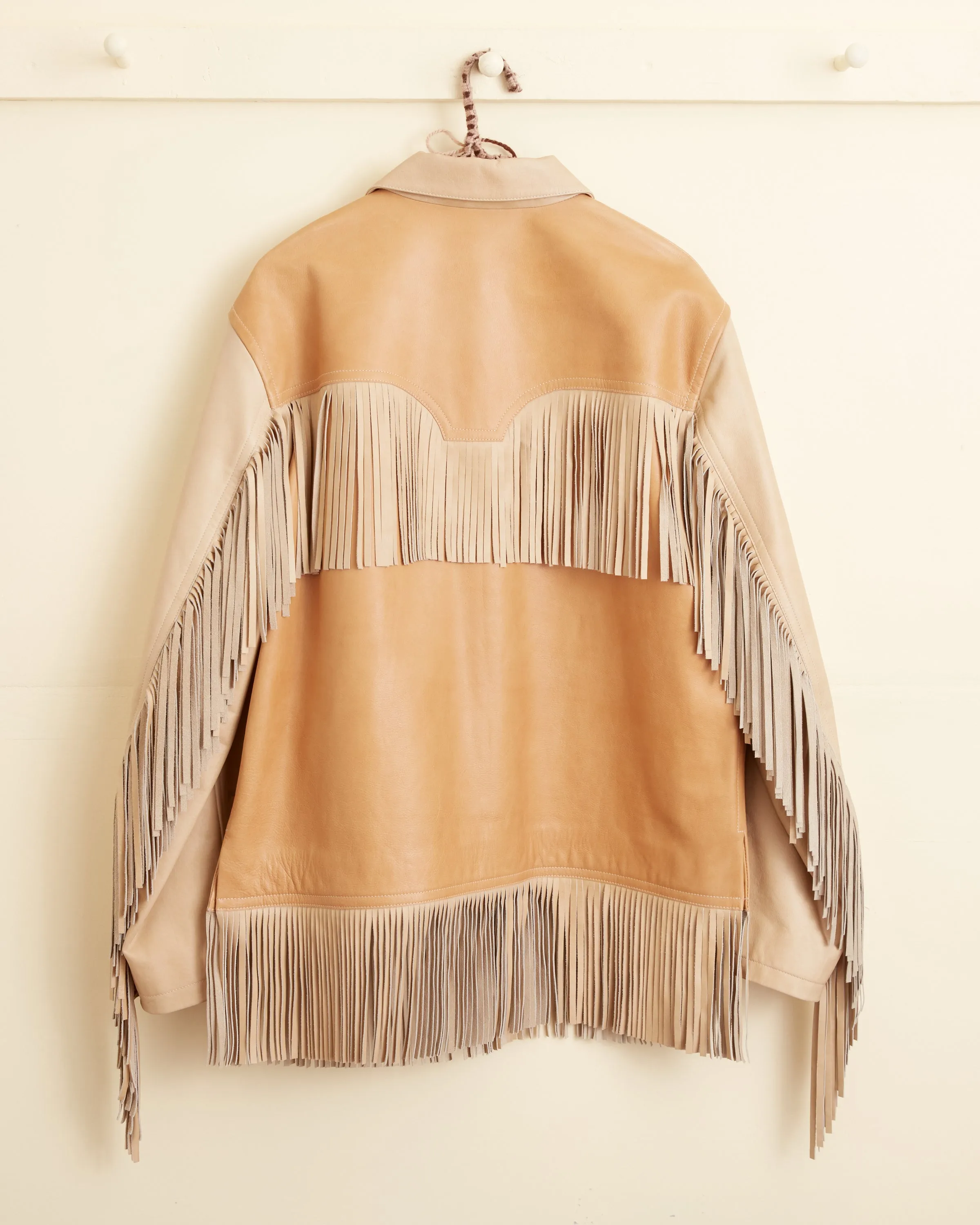 Duo Leather Fringe Jacket