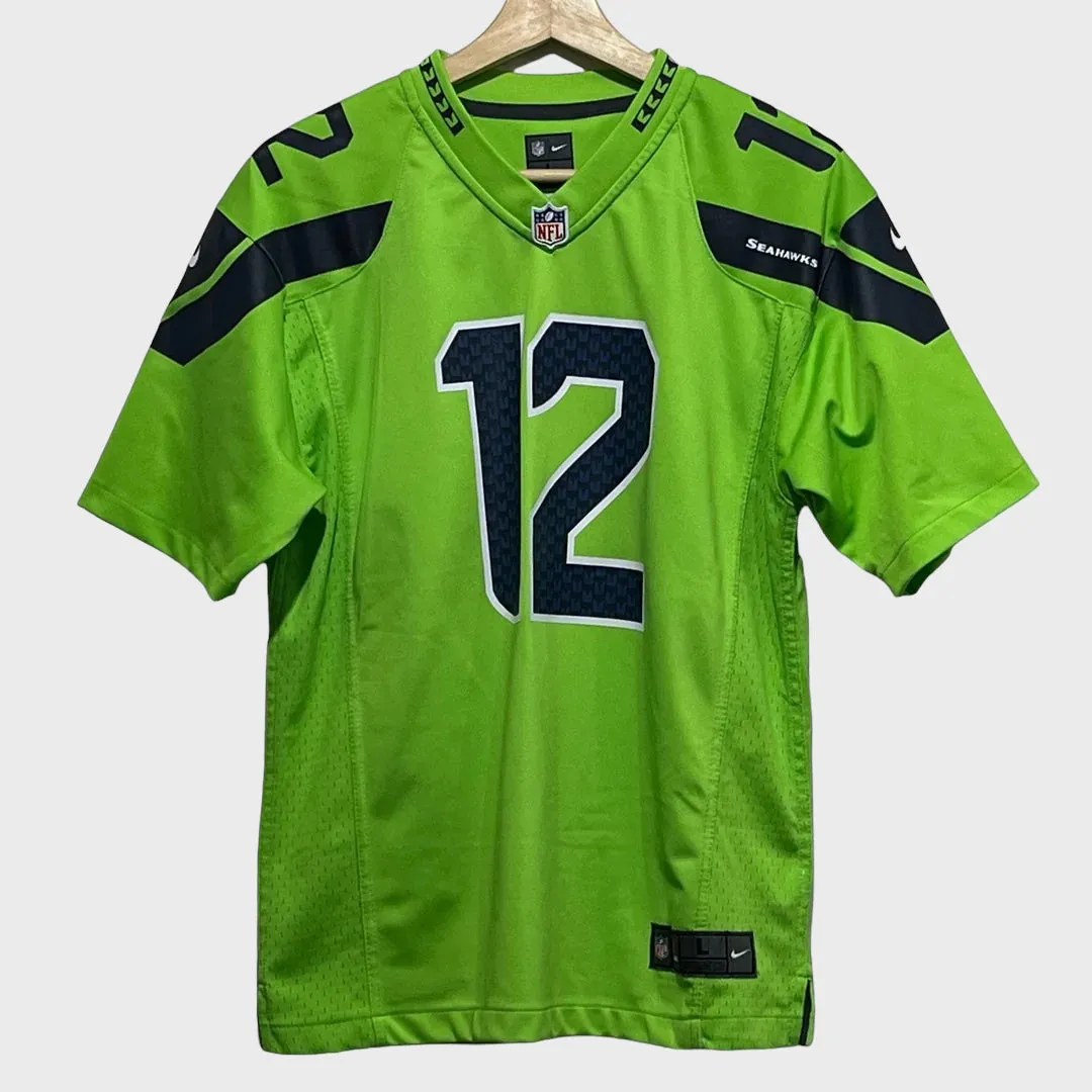 Fan #12 Seattle Seahawks Jersey Youth L