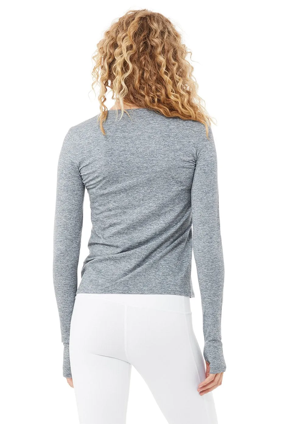 Finesse Long Sleeve Top - Blue Haze Heather