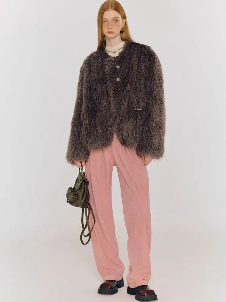 Fur plush jacket【s0000005084】