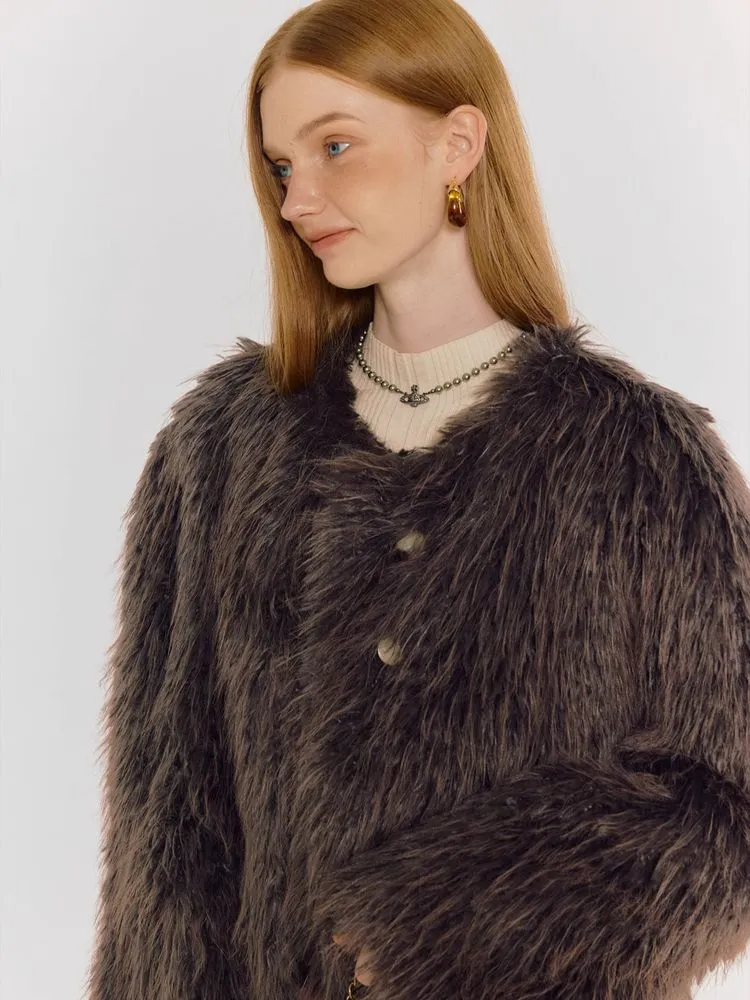 Fur plush jacket【s0000005084】