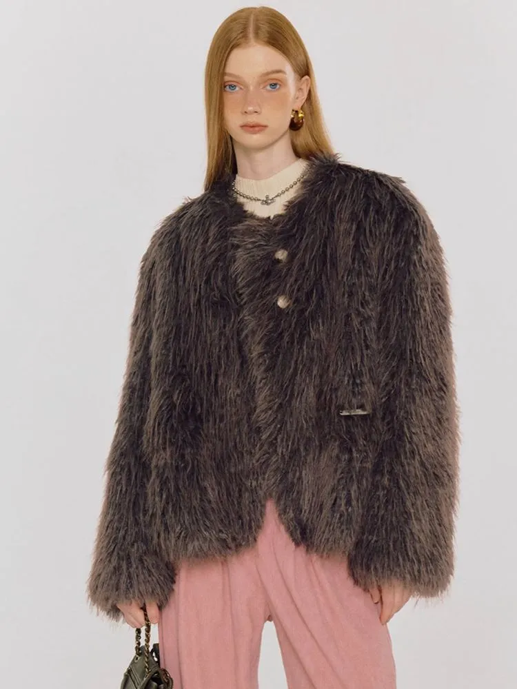 Fur plush jacket【s0000005084】