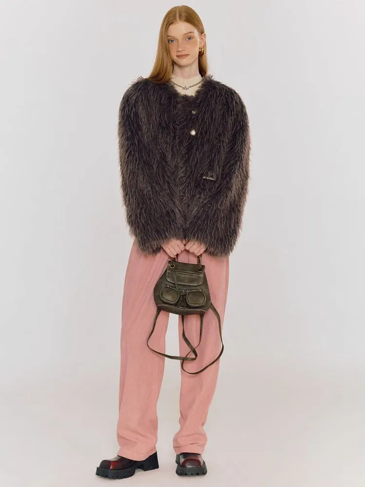 Fur plush jacket【s0000005084】