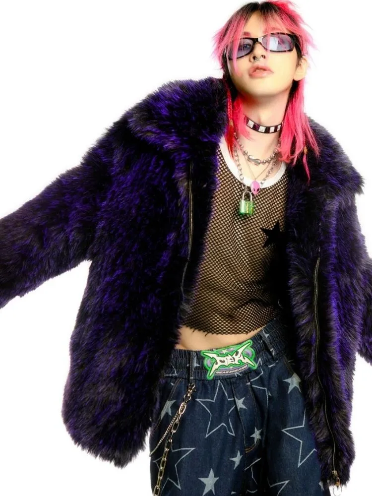 Loose big purple jacket【s0000004451】