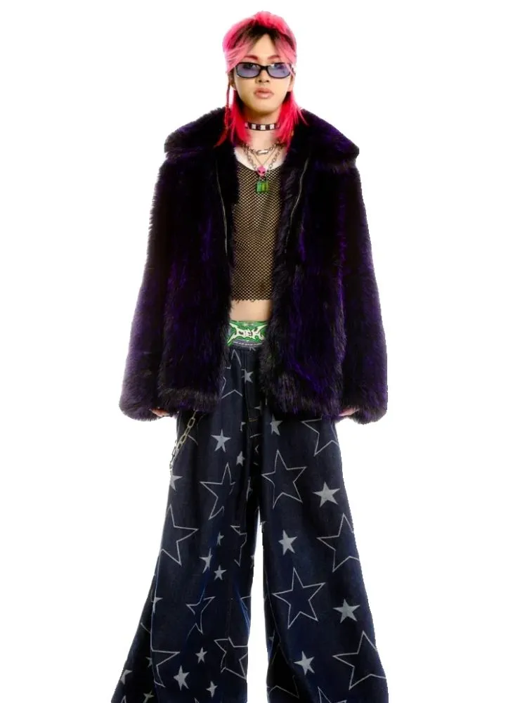 Loose big purple jacket【s0000004451】