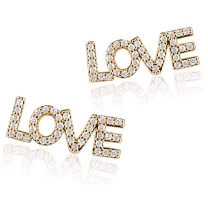 Love Stud Earrings