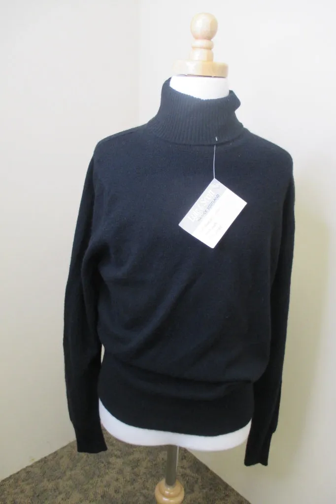 Lyle and Scott Black Cashmere Sweater NWT, Scottish Size 36/US 4