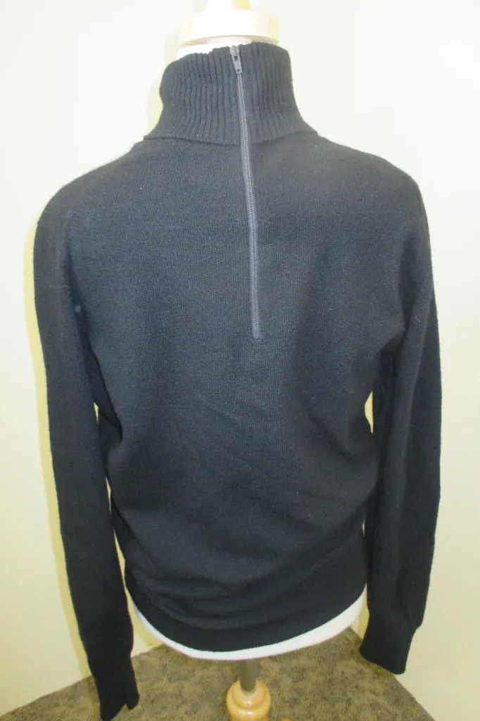 Lyle and Scott Black Cashmere Sweater NWT, Scottish Size 36/US 4