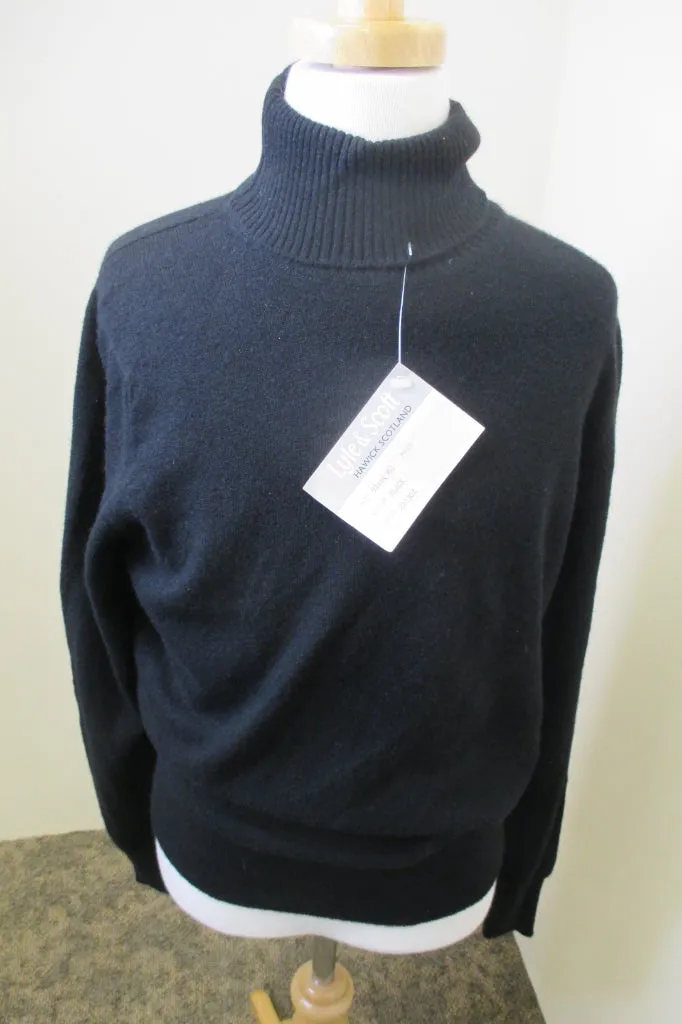 Lyle and Scott Black Cashmere Sweater NWT, Scottish Size 36/US 4