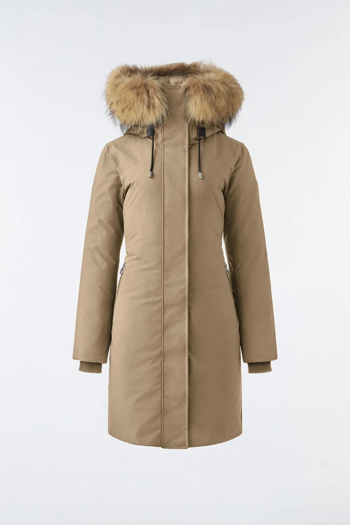 MACKAGE SHILOH-F - 2-IN-1 Fitted Down Coat With Removable Bib And Natural Fur