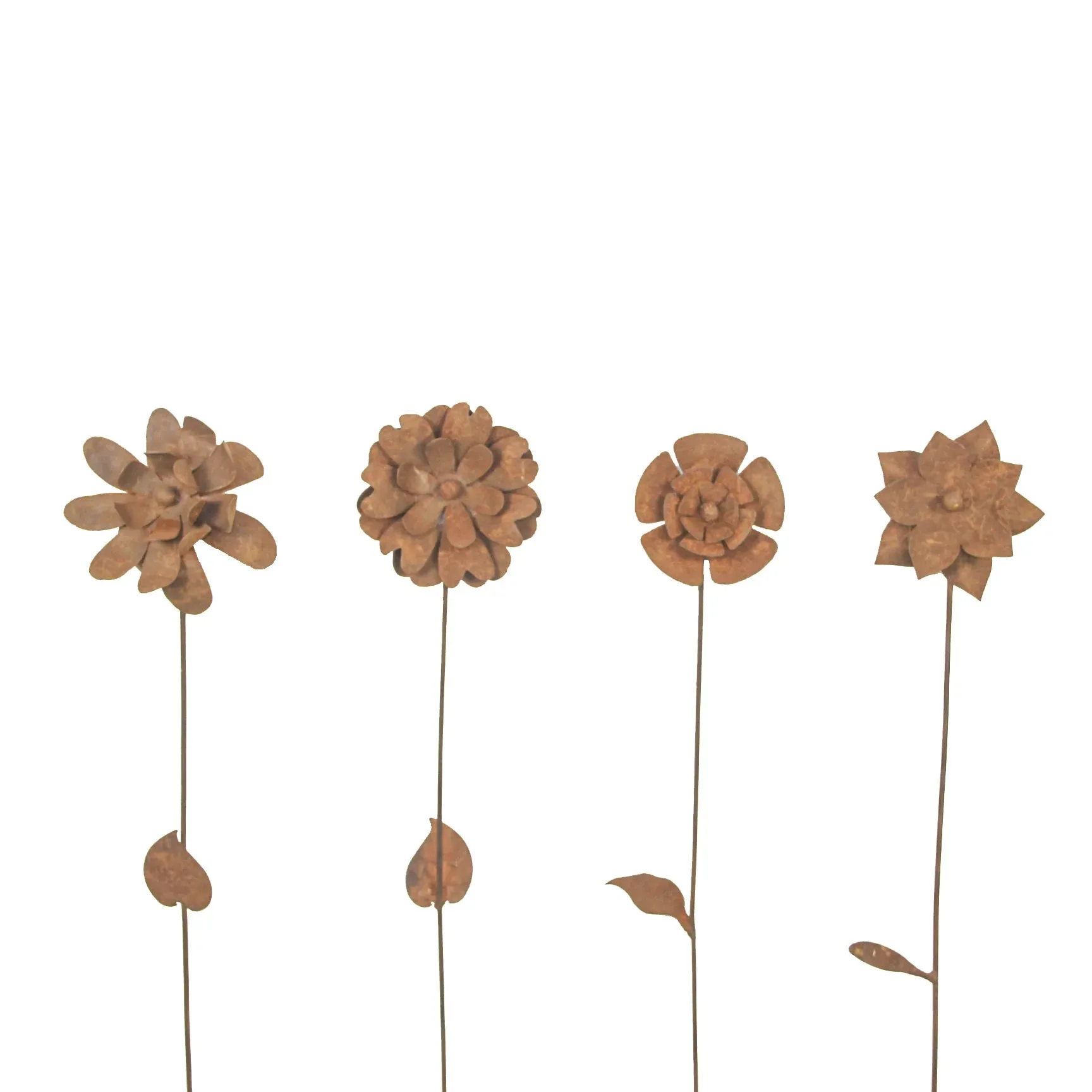 Metal Rust Flower Stake