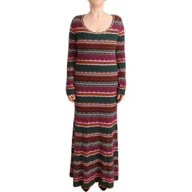 Missoni Multicolor Striped Long Sleeve Sheath Dress