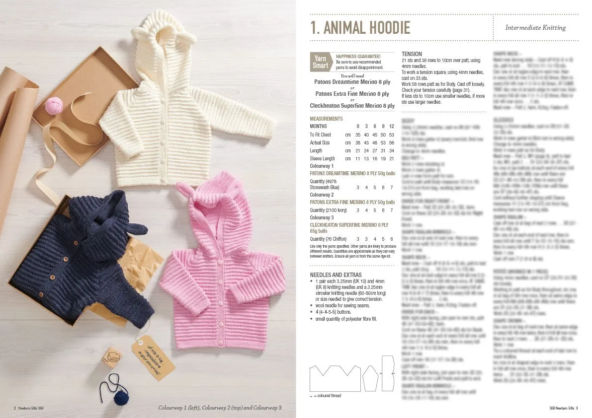 Newborn Gifts Knitting Book 368