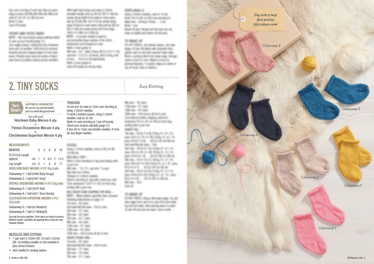 Newborn Gifts Knitting Book 368