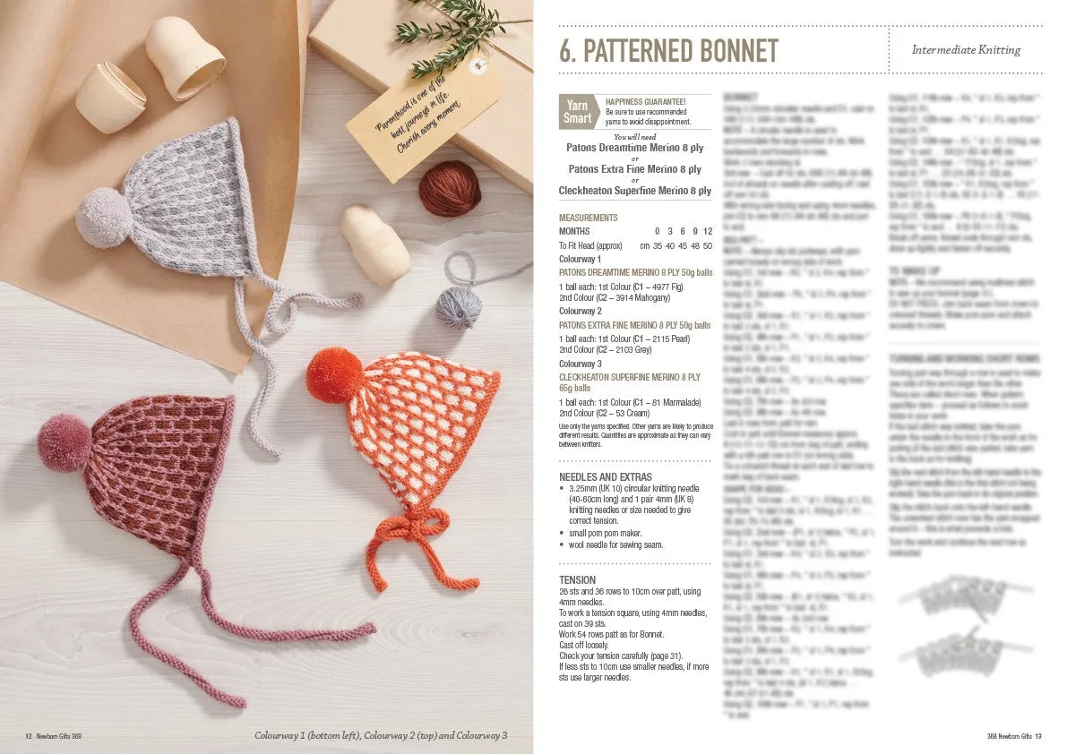 Newborn Gifts Knitting Book 368