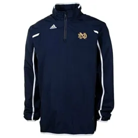 Notre Dame Fighting Irish Adidas ClimaLite 1/4 Zip Sideline Performance Coaches Pullover