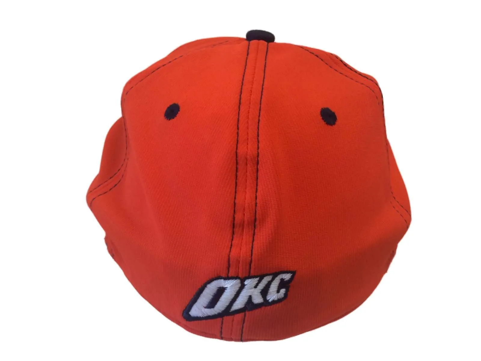 Oklahoma City Thunder Adidas Orange Structured Flexfit Superflex Hat Cap (S/M)